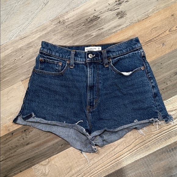 Abercrombie & Fitch Pants - Abercrombie & Fitch dark cut off mom Jean Shorts